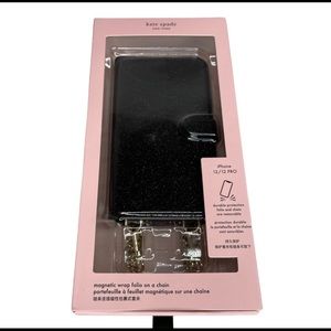Kate Spade iPhone 12/12 Pro- glitter magnetic wrap folio: bought Sunday.